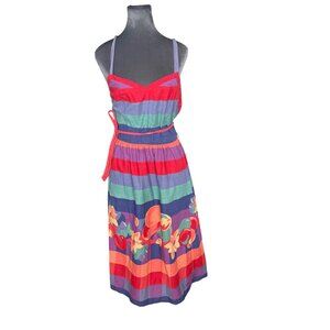 Foxy Lady Vintage 70s Retro Wrap Sleeveless Sundress Size 11/12